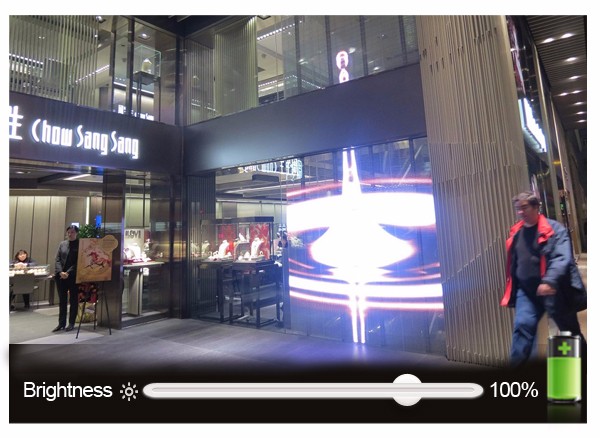 Tela de LED transparente personalizada para exterior P10 4