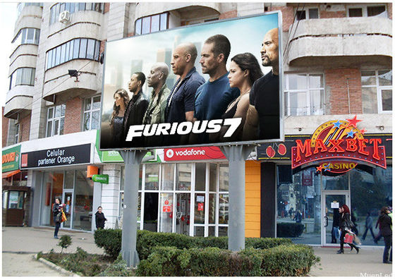 Gabinete de display LED para aluguel externo P10.42 HD IP65 500*1000*90mm