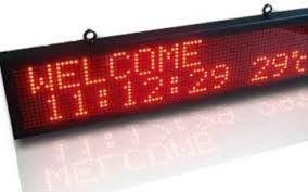 P10 LED Display Sign, 1-4 Linha 128x32 Vermelho