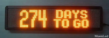 P10 LED Display Sign, 1-4 Linha 128x32 Amber