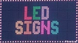 Letreiro LED P10, 1-4 Linhas 128x32 Cores Completas