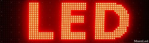 Letreiro de Display LED P10, 1-8 Linhas 256x64 Âmbar