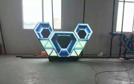 Tela LED de vídeo 3D para cabine de DJ e discoteca