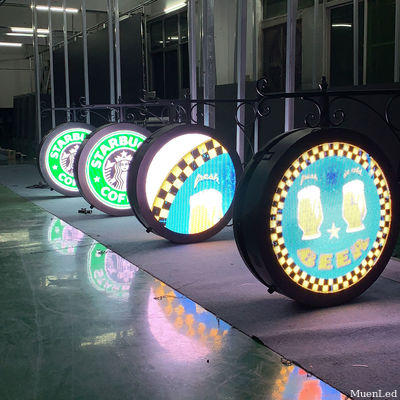 P4.81 Anúncio de vídeo exterior interior Display LED circular unilateral Muen LED