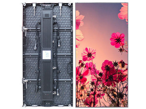 Gabinete de display LED para aluguel externo P10.42 HD IP65 500*1000*90mm